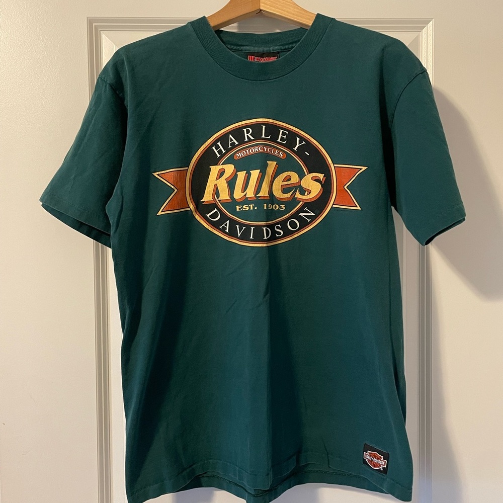 Harley Davidson 1984 Vintage Denver Eagle Shirt Large